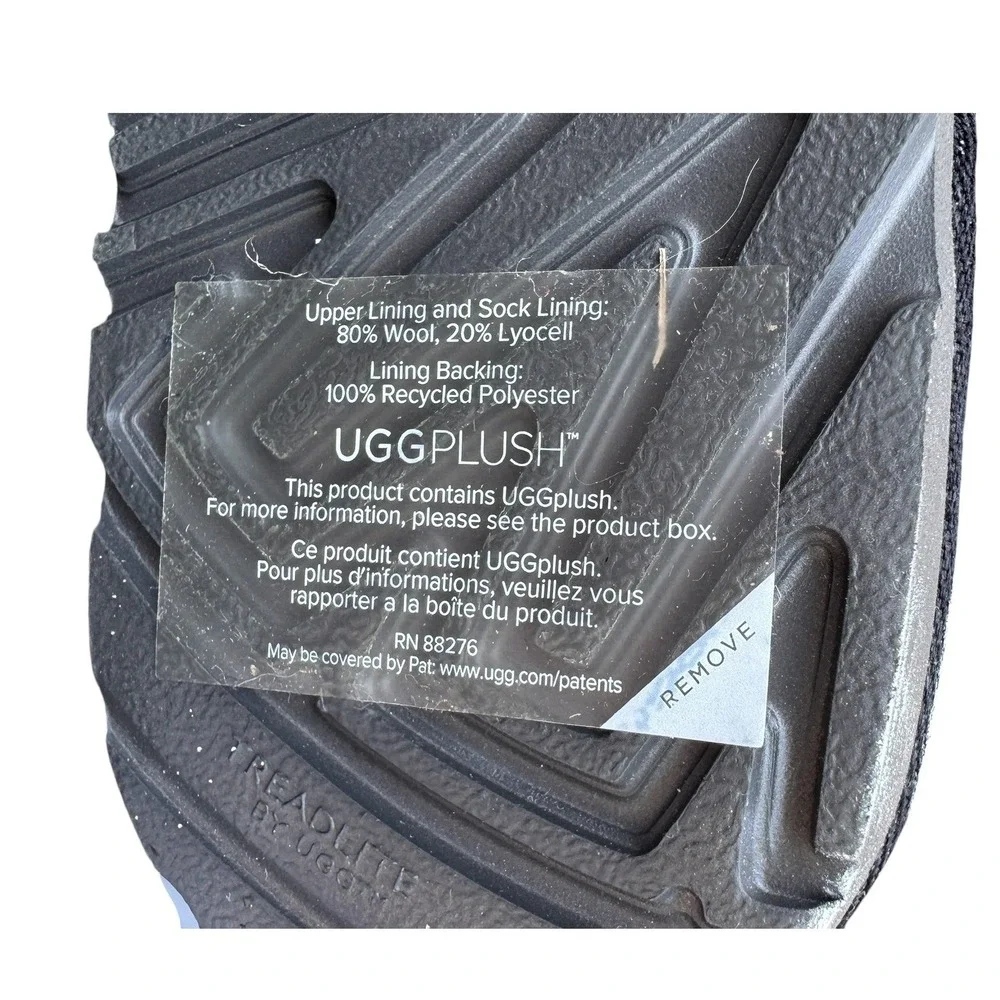 UGG Neumel Graphic Band Black Suede Boots Kids 3 NEW